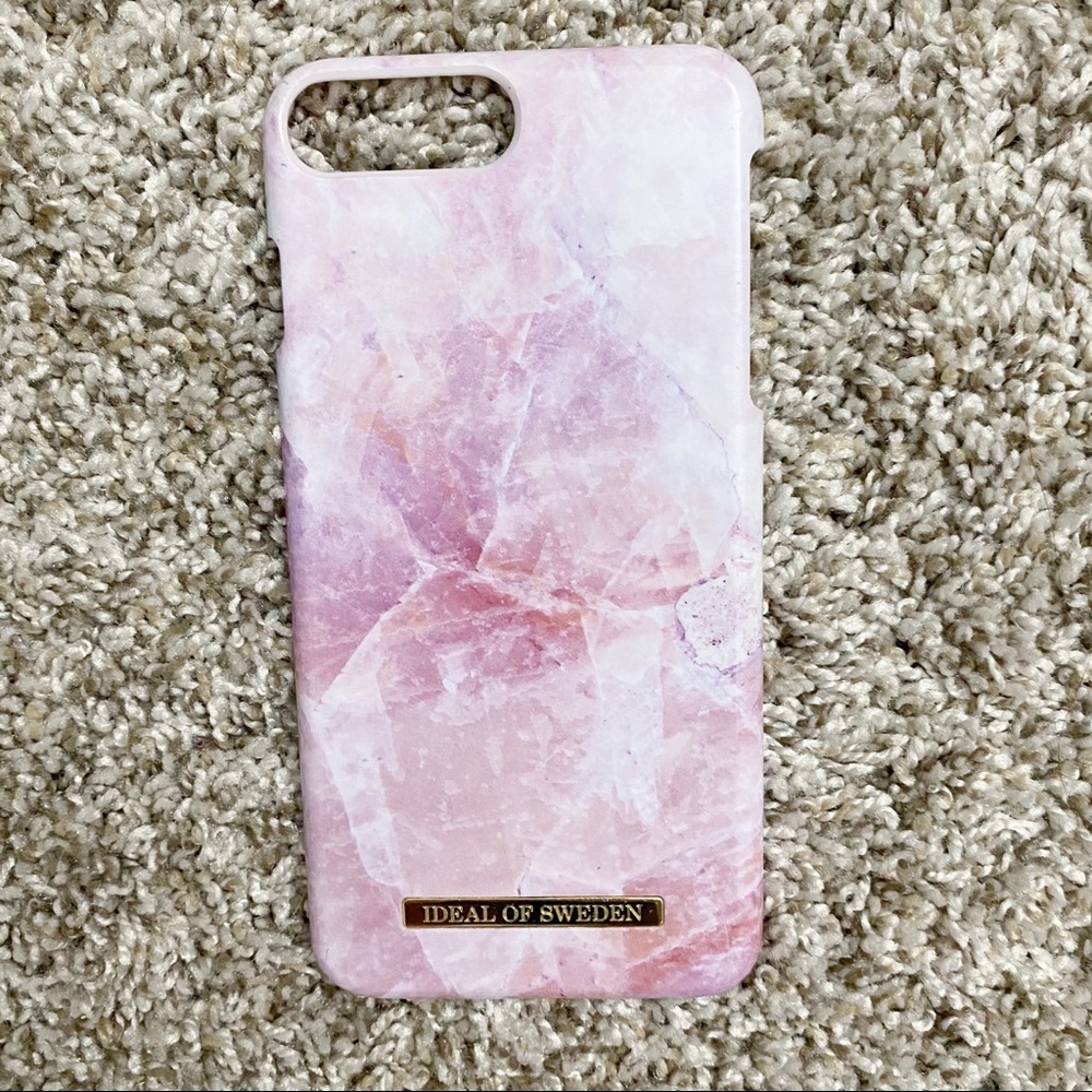 IDEAL OF SWEDEN Pink Marble iPhone 8 Plus Case